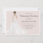 ブリデスメイドランチョンガウンブライダル 招待状 (正面)