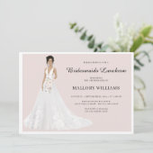 ブリデスメイドランチョンガウンブライダル 招待状 (スタンド正面)