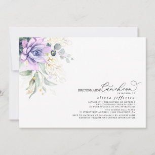 ブリデスメイドランチョンサクラントブライダルシャワーインヴィ 招待状