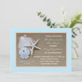 ブリデスメイドランチョン招待状--ビーチテーマ 招待状 (スタンド正面)