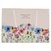 ブリデスメイドワイルドフラワーチャームありがとう ラージペーパーバッグ (裏面)