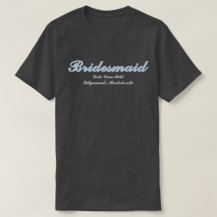 ブリデスメイド埃っぽいブルーバチェロレッテマッチング Tシャツ