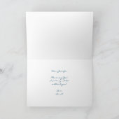 ブリデスメイド提案ブルーフローラモリスカード カード (内部)