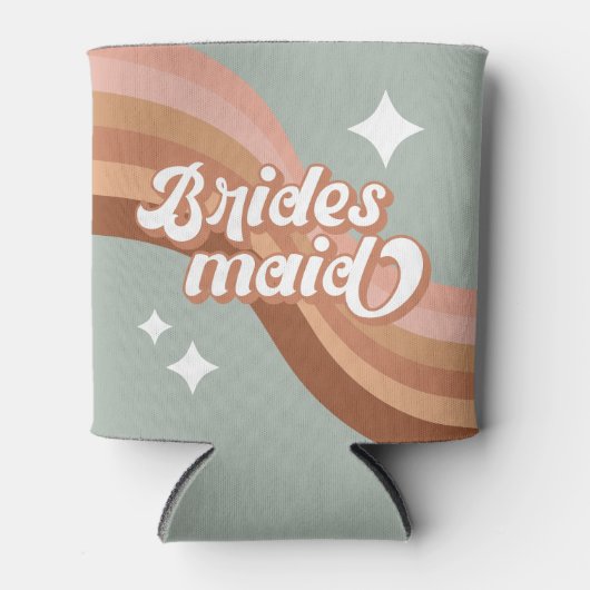 ブリデスメイド70sグルービーレトロボホシッククーラーボックス 缶クーラー (正面)