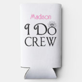 ブリデスメイドI doクルーブライダルパーティバチェロレッテ スリム缶クーラー (裏面)