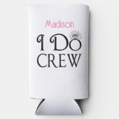 ブリデスメイドI doクルーブライダルパーティバチェロレッテ スリム缶クーラー (正面)