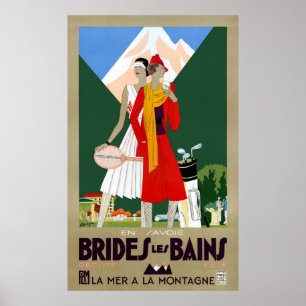 ブリデスレベインフランスヴィンテージ旅行ポスター ポスター