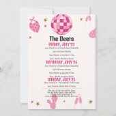 ブリデス最後のライドバチェロレッテ週末の日程 招待状 (裏面)