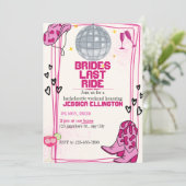 ブリデス最後のライドバチェロレッテ週末の日程 招待状 (スタンド正面)