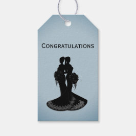 ブリデス結婚ブルー ギフトタグ