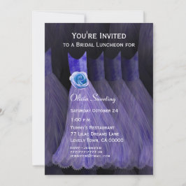 ブリデッシュメイドランチョンまたはブルンチパープルドレスV01 招待状