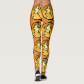 ブリトおもしろいト図形パターンレギンス レギンス (裏面)