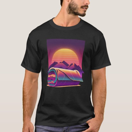 ブリトス合成波80sレトロウェーブエステティック1 tシャツ (正面)