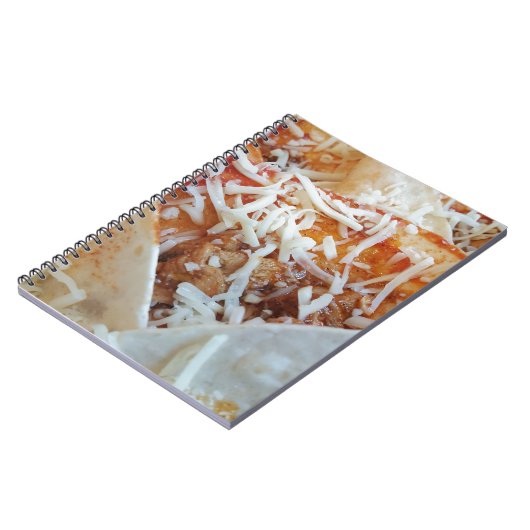 ブリトチーズおもしろいの背景 ノートブック (左側)