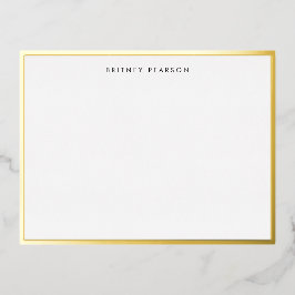 ブリトニー金箔縁ど文パーソナライズされた具 箔招待状ポストカード