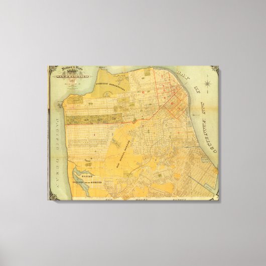 ブリトンとレイのガイドマップ キャンバスプリント (正面)