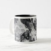 ブリトン人のドルイド教司祭、か転換 ツートーンマグカップ (正面左)