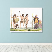 ブリトン、カレドニア、ボアジセア女王、プレート4 キャンバスプリント (インサイチュ (ウッドフロア))