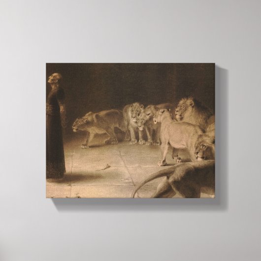 ブリトン・リヴィエールによるダニエルの王への答え キャンバスプリント (正面)