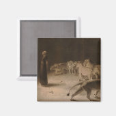 ブリトン・リヴィエールによるダニエルの王への答え マグネット (正面/裏面)