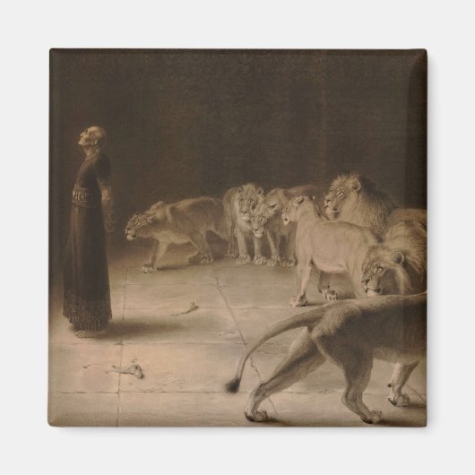 ブリトン・リヴィエールによるダニエルの王への答え マグネット (正面)