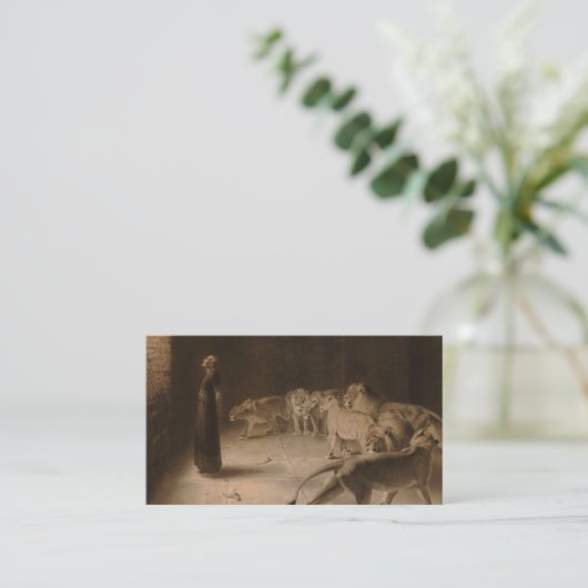 ブリトン・リヴィエールによるダニエルの王への答え 名刺 (スタンド正面)