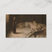 ブリトン・リヴィエールによるダニエルの王への答え 名刺 (正面)