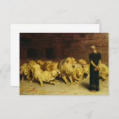 ブリトン・リヴィエールによるライオンズデンのダニエル サンキューカード (正面/裏面)