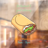 ブリトー漫画イラストレーション ウィンドウサイン (シート2)