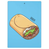 ブリトー漫画イラストレーション クリップボード (裏面)