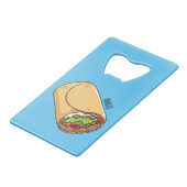 ブリトー漫画イラストレーション クレジットカード栓抜き (裏面アングル)