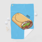 ブリトー漫画イラストレーション ゴルフタオル (インサイチュ)