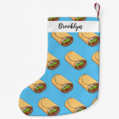 ブリトー漫画イラストレーション スモールクリスマスストッキング (裏面)