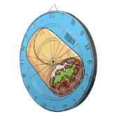 ブリトー漫画イラストレーション ダーツボード (正面右)