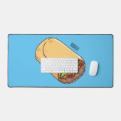 ブリトー漫画イラストレーション デスクマット (キーボード&マウス)