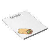 ブリトー漫画イラストレーション ノートパッド (アングル)