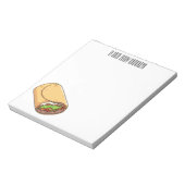 ブリトー漫画イラストレーション ノートパッド (回転)