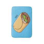 ブリトー漫画イラストレーション バスマット (正面縦)