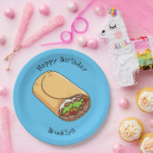 ブリトー漫画イラストレーション ペーパープレート (パーティー)