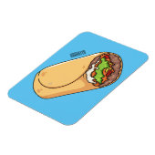 ブリトー漫画イラストレーション マグネット (左側)