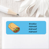 ブリトー漫画イラストレーション ラベル (インサイチュ)