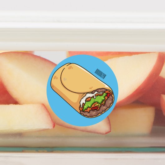 ブリトー漫画イラストレーション ラベル (貼付)