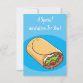 ブリトー漫画イラストレーション 招待状 (裏面)