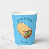 ブリトー漫画イラストレーション 紙コップ (裏面)