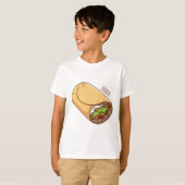 ブリトー漫画イラストレーション Tシャツ (正面フル)