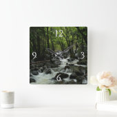 ブリドルヴィルクリークインヨセミテ国立公園 スクエア壁時計 (ホーム)