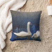 ブリノ・リジェフォス・リードの白鳥 クッション (ブランケット)