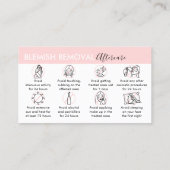 ブリミッシュ除去アフターケア 名刺 (裏面)