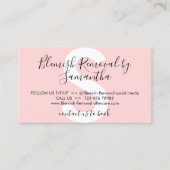 ブリミッシュ除去アフターケア 名刺 (正面)