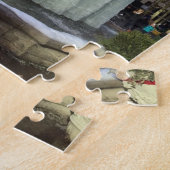 ブリャントパークNYC噴水凍っていクリスマスフォト ジグソーパズル (側面)